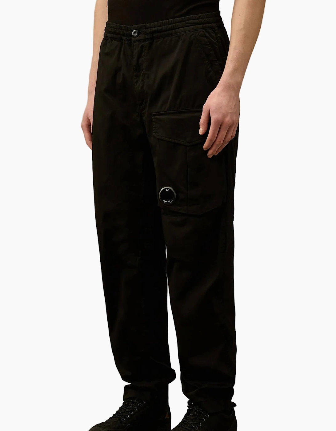 Stretch Satin Lens Cargo Pants