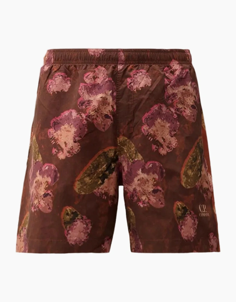 Flatt Nylon Flower Print Swim Shorts