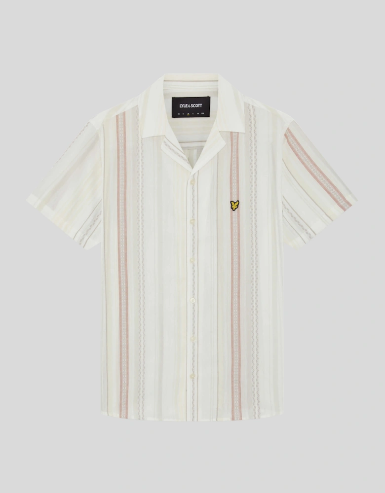 Short Sleeve Zig Zag Stripe Shirt
