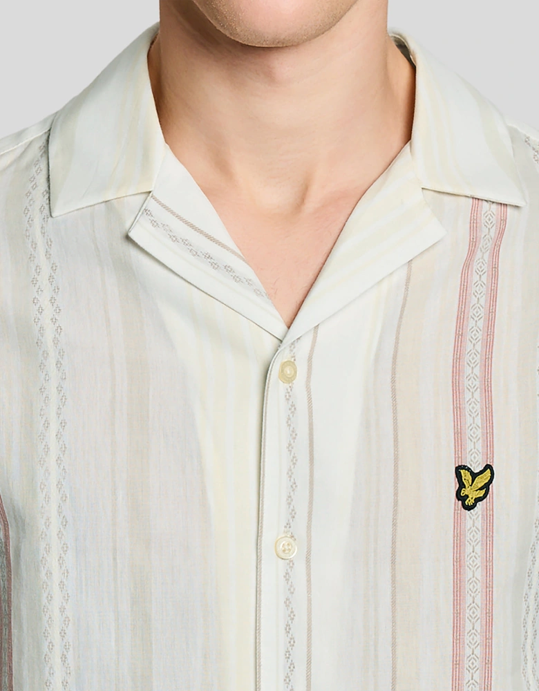 Short Sleeve Zig Zag Stripe Shirt