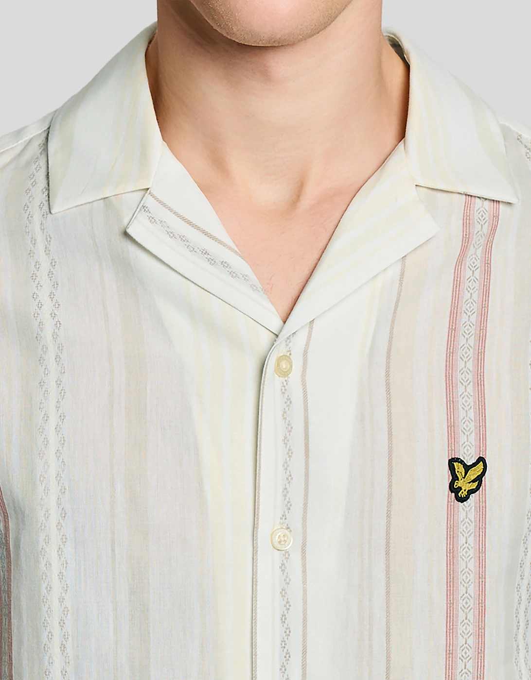 Short Sleeve Zig Zag Stripe Shirt