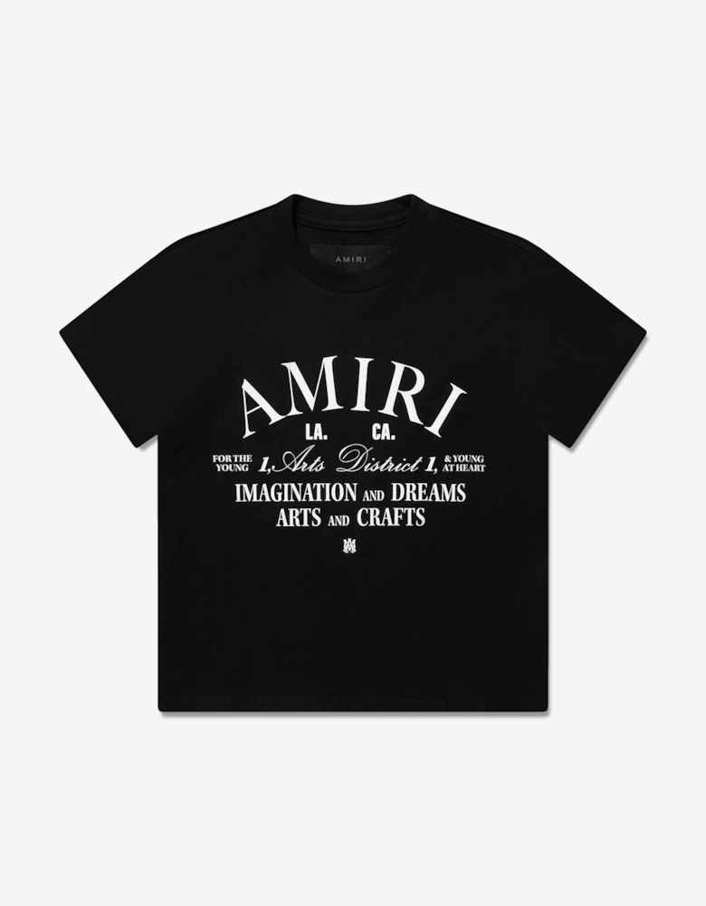Amiri Kids Arts District T-Shirt in Black