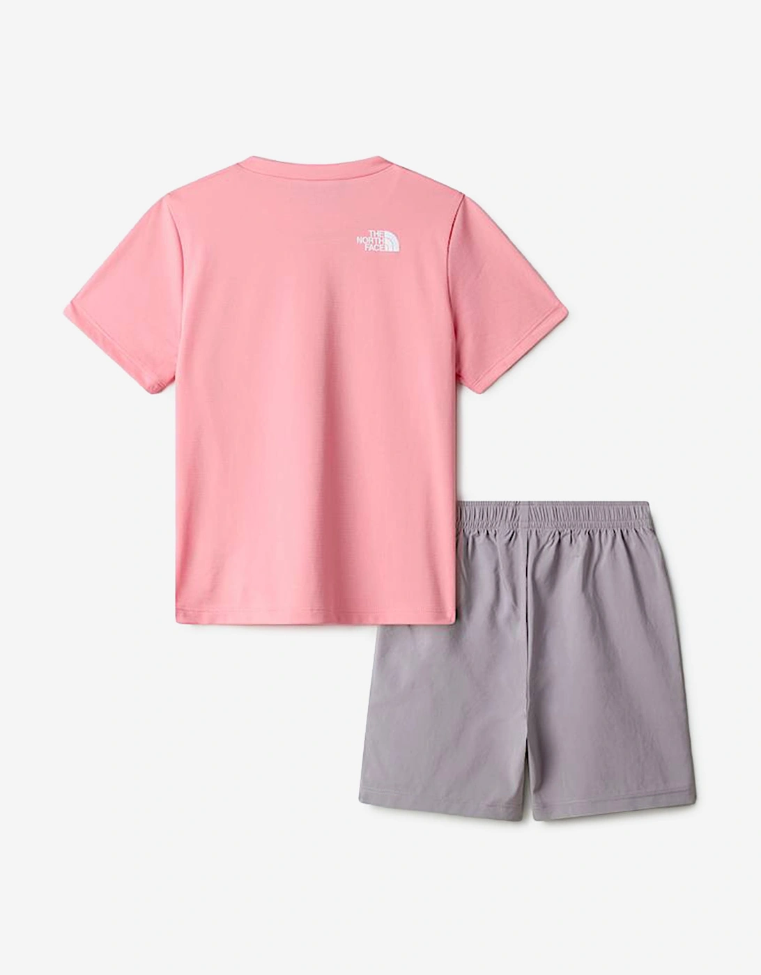 The North Face Girls 24/7 Short Set in Pink