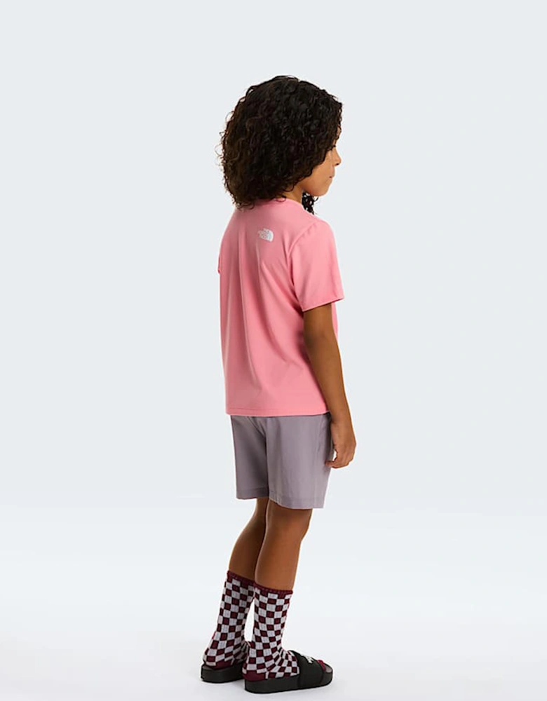 The North Face Girls 24/7 Short Set in Pink
