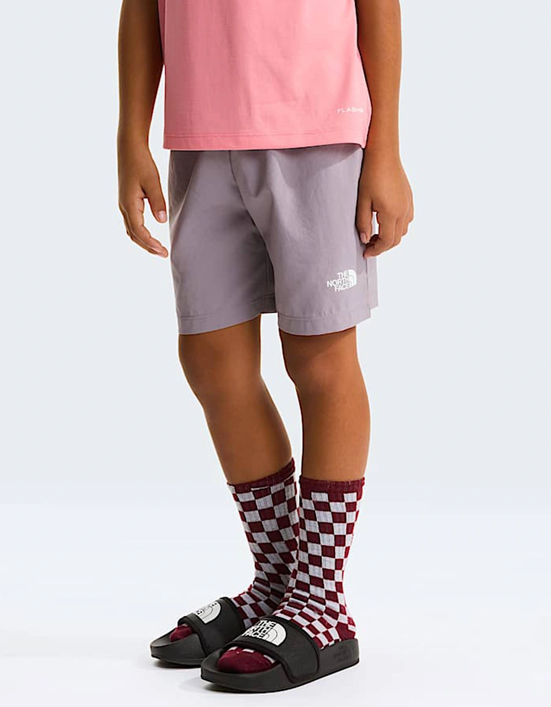 The North Face Girls 24/7 Short Set in Pink