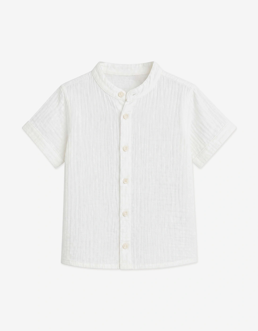 Bel-Air Boys Cotton Shirt and Shorts Set in Brown
