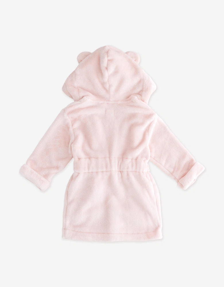 Cozy Crew Club Girls COZY Bear Hooded Dressing Gown in Pink