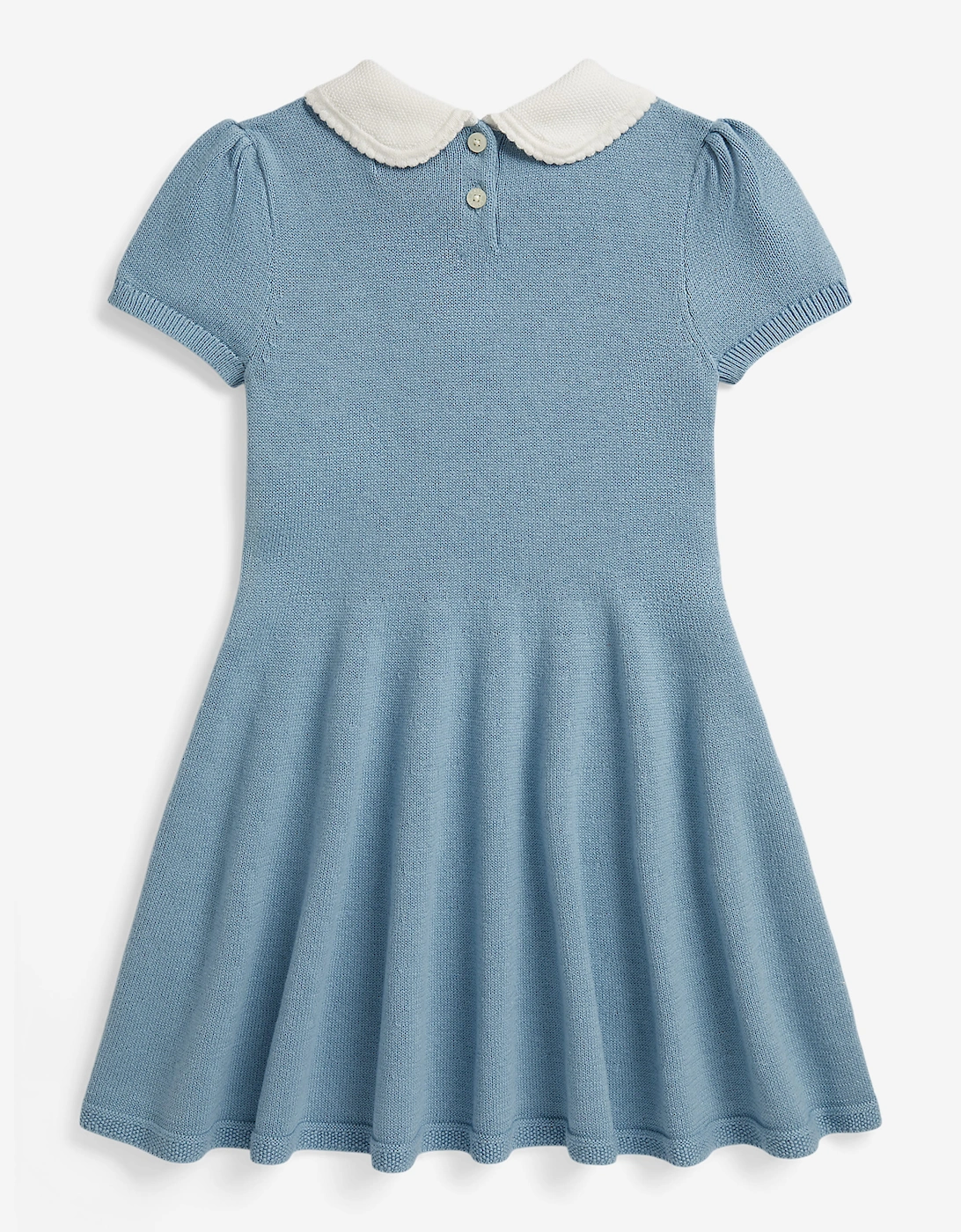 Ralph Lauren Girls Cotton Sweater Dress in Blue