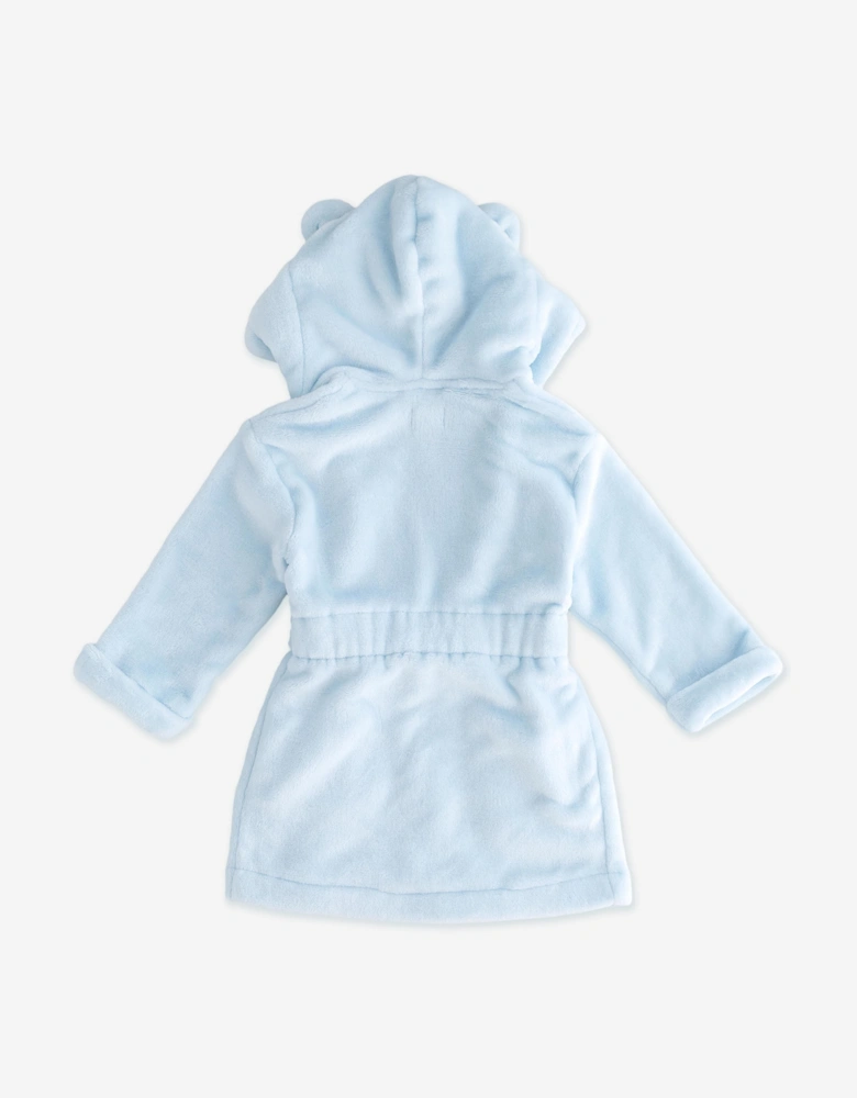 Cozy Crew Club Boys COZY Bear Hooded Dressing Gown in Blue