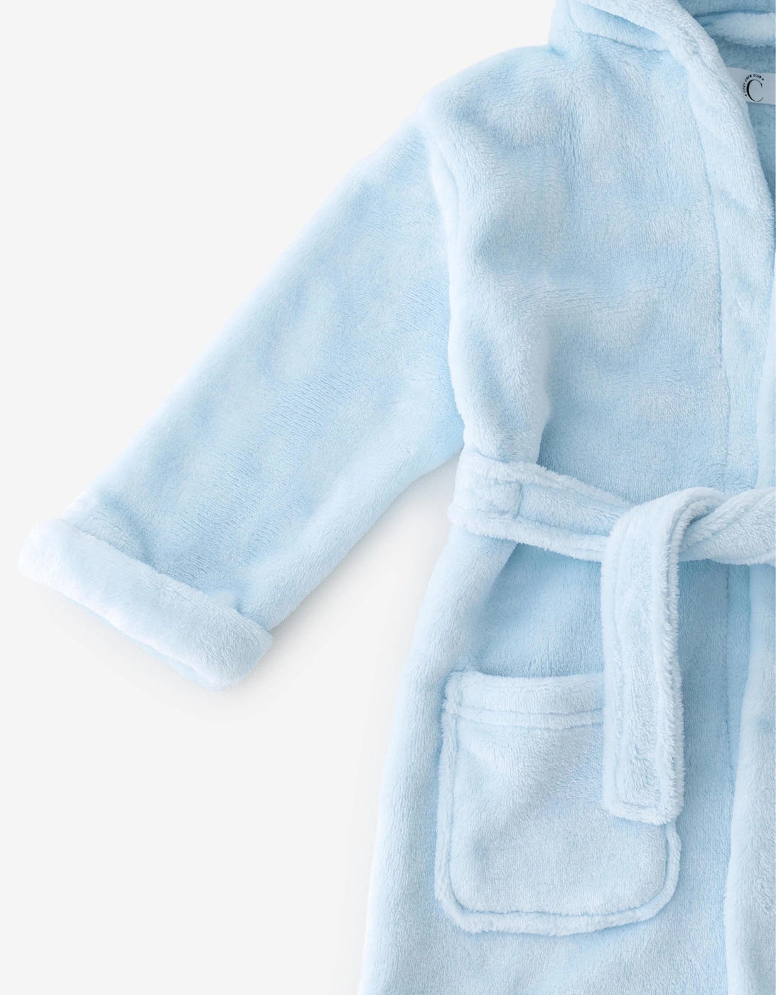 Cozy Crew Club Boys COZY Bear Hooded Dressing Gown in Blue