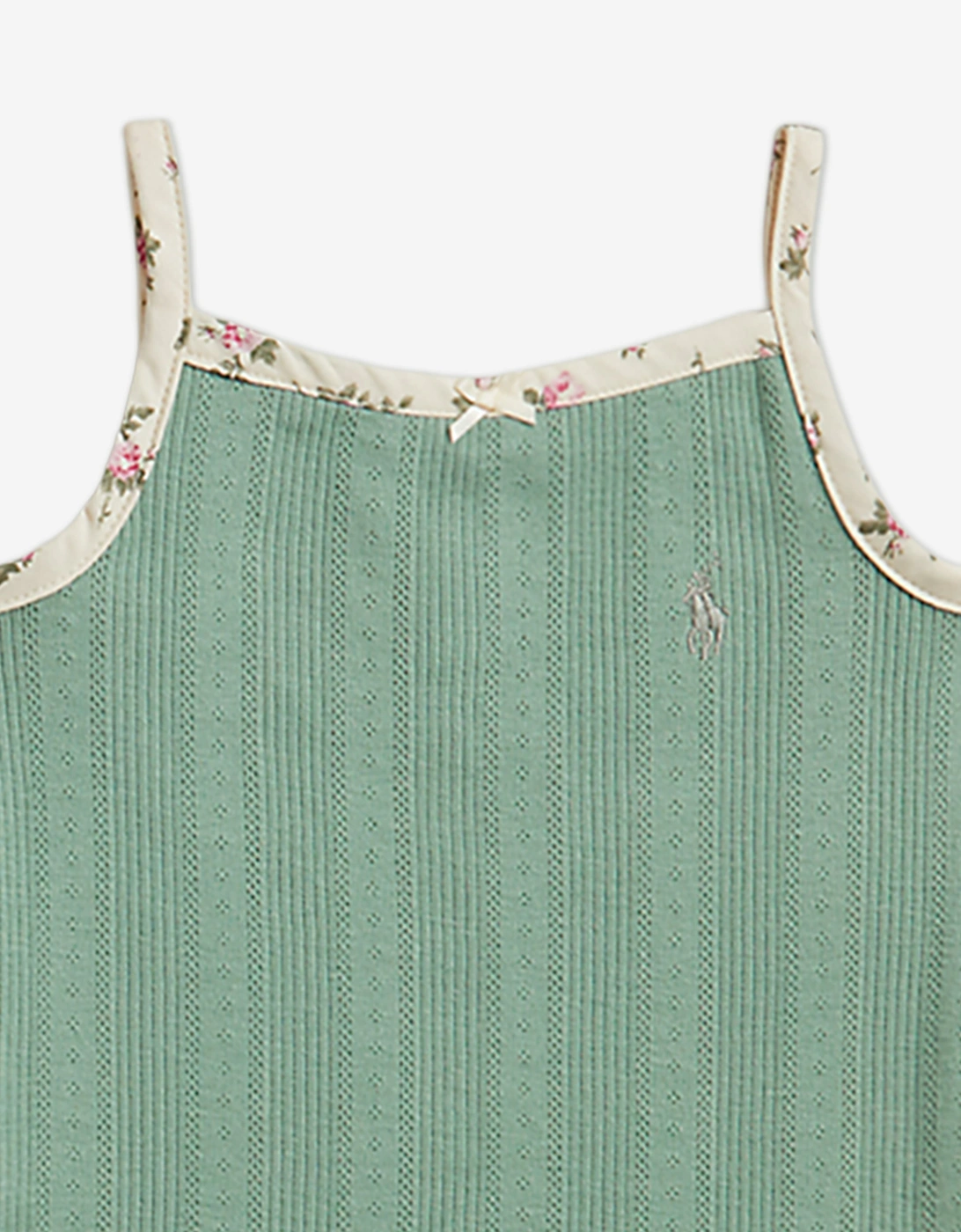 Ralph Lauren Baby Girls 3 Piece Short Set in Green