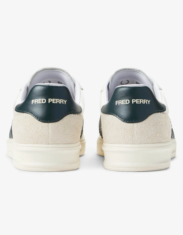 Fred Perry B4 Textured Poly/Suede Mens Trainers - Ecru 560