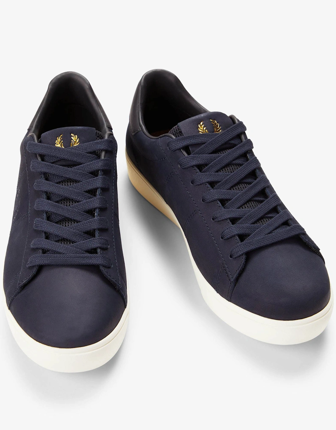 Fred Perry Spencer Nubuck Mens Trainers - Navy 608
