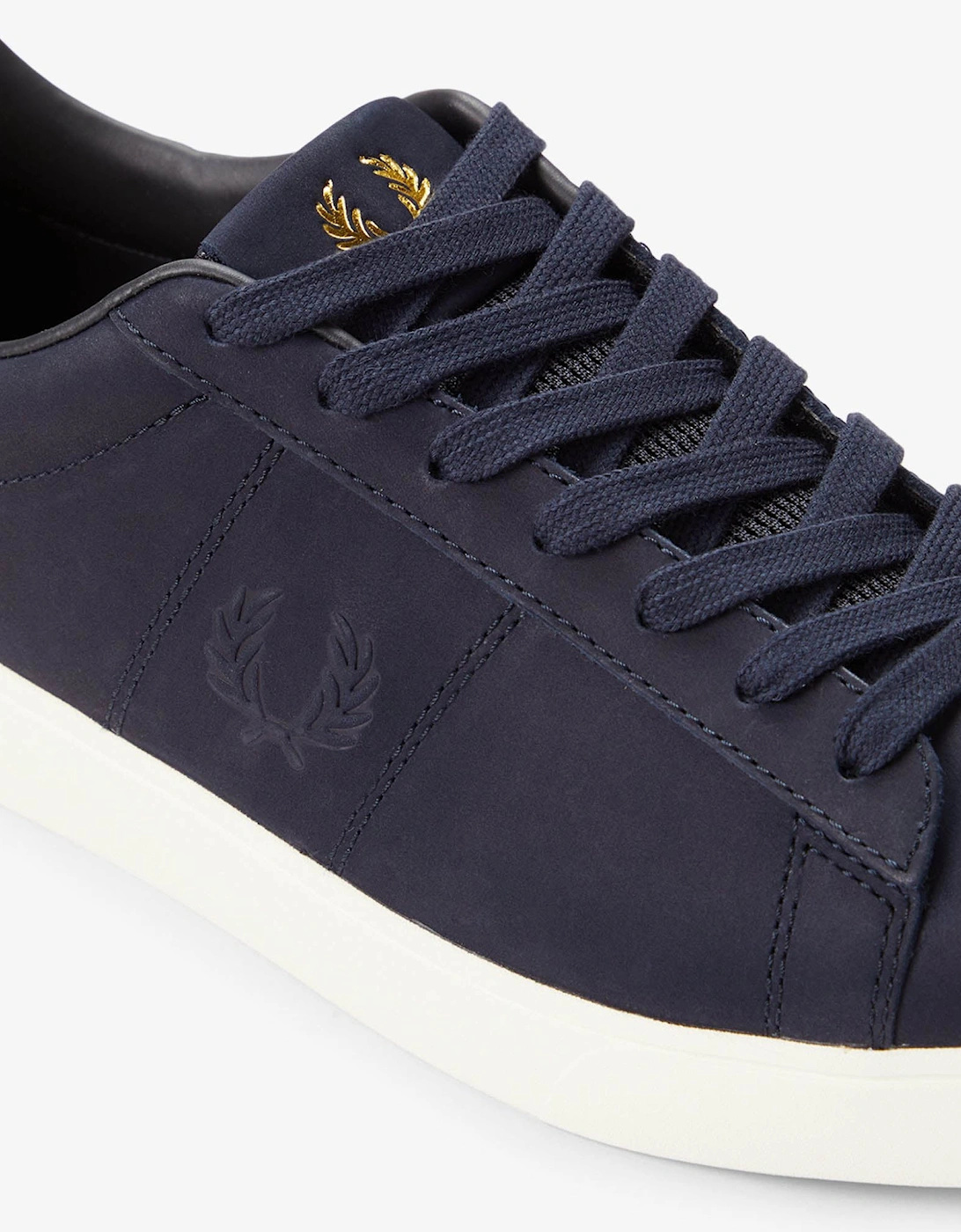 Fred Perry Spencer Nubuck Mens Trainers - Navy 608