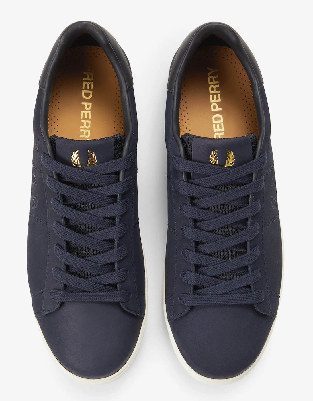 Fred Perry Spencer Nubuck Mens Trainers - Navy 608