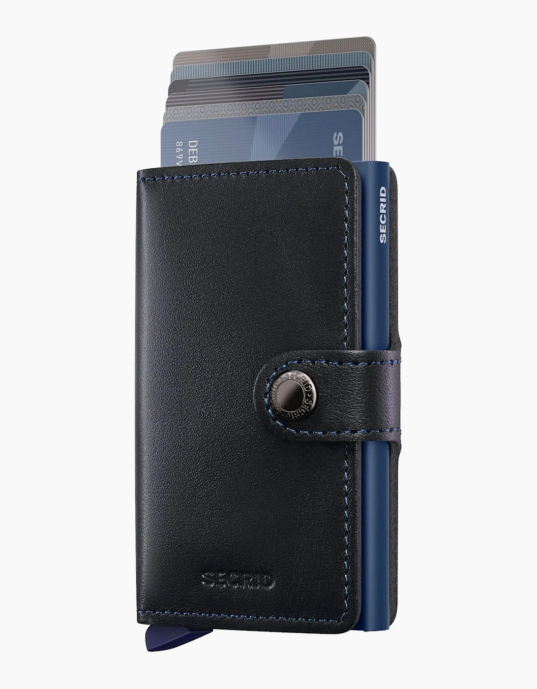 Secrid Men's Black/Blue Mini Wallet /Navy  Size 1
