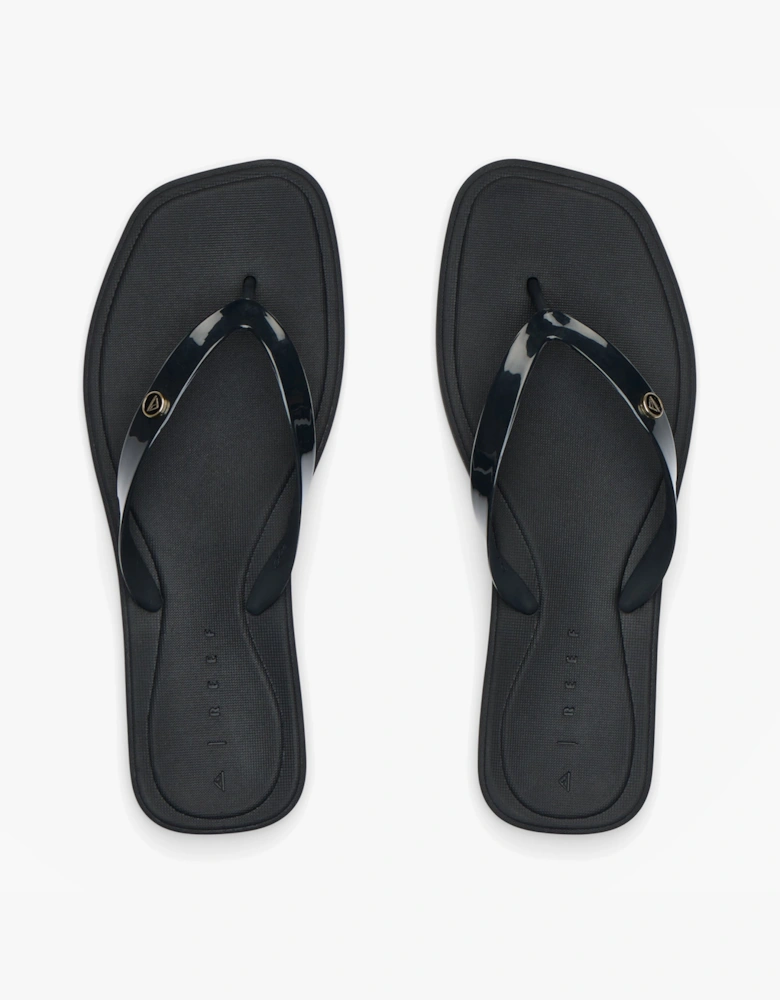 Reef SOLAYE Womens Toe-Post Sandals Black