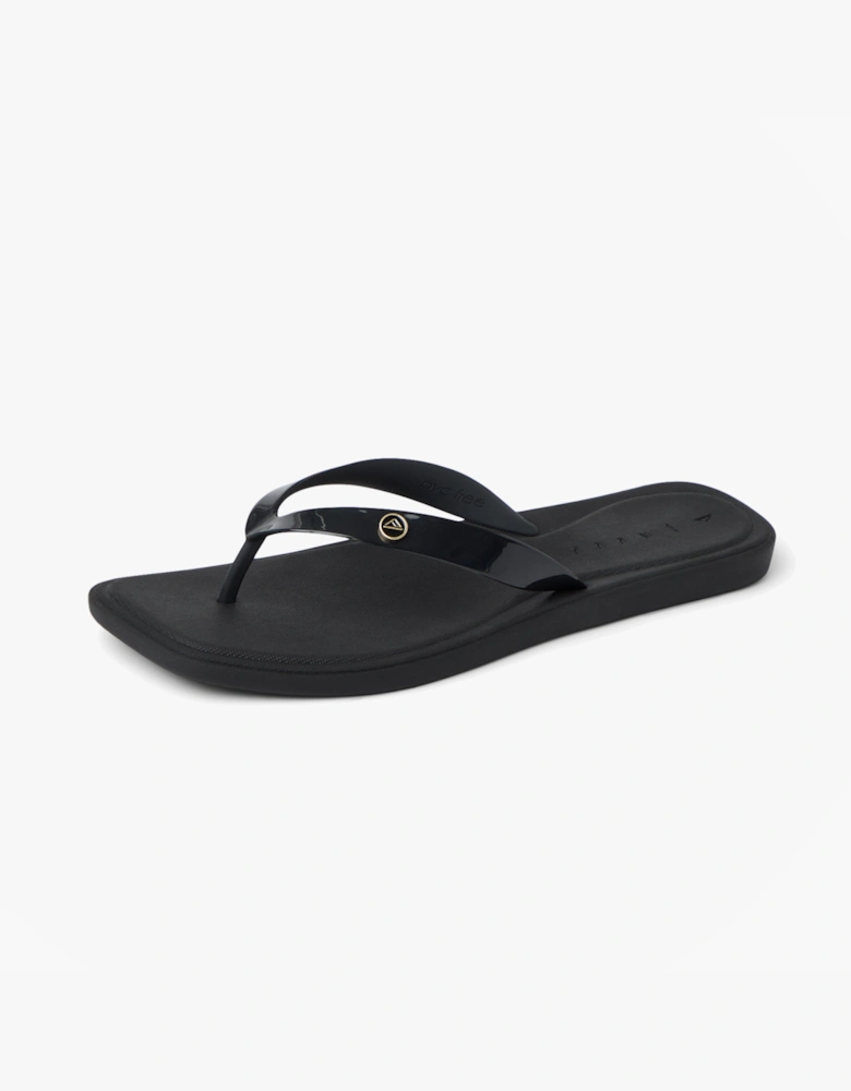 Reef SOLAYE Womens Toe-Post Sandals Black