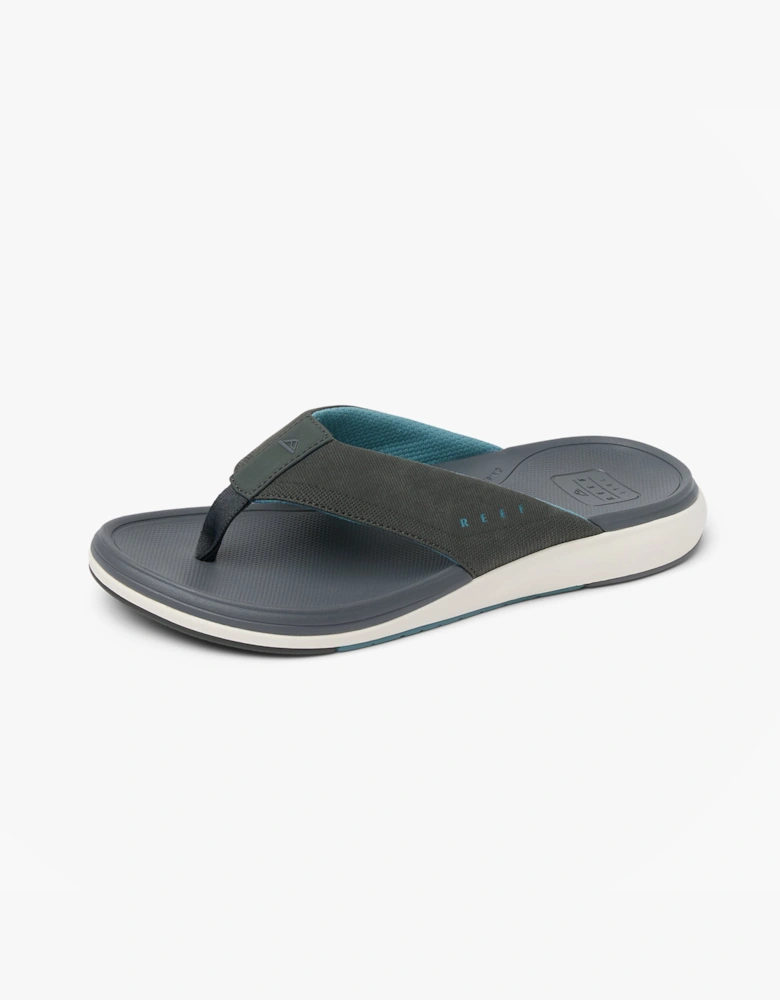 Reef CUSHION NORTE Mens Toe-Post Sandals Grey/Blue/Offwhite