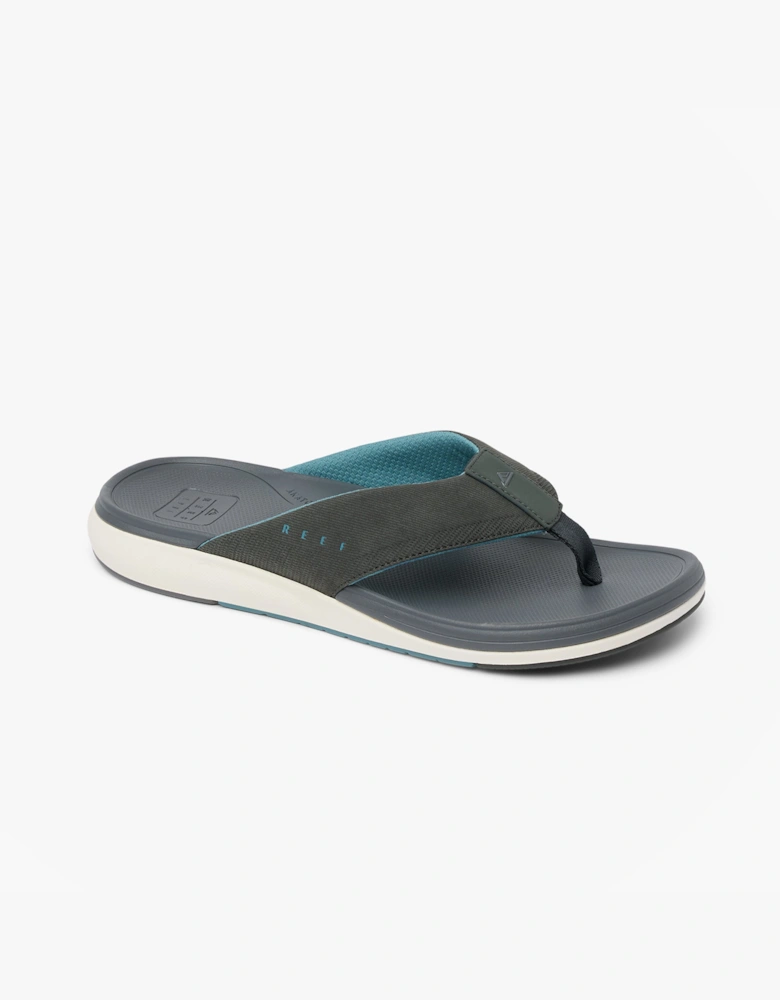 Reef CUSHION NORTE Mens Toe-Post Sandals Grey/Blue/Offwhite