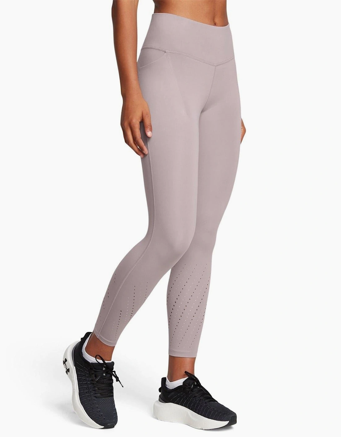 Launch Solid Patterned Running Leggings