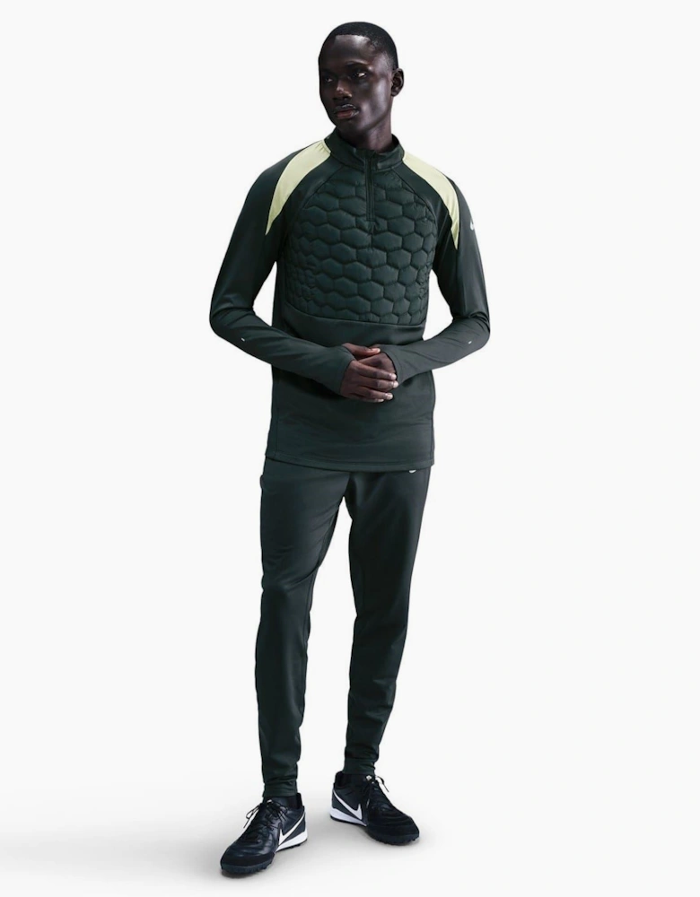 Zip Neck Raglan Sleeve Slim Fit Drill Top