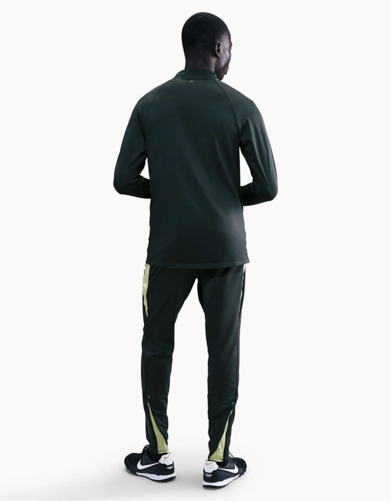 Zip Neck Raglan Sleeve Slim Fit Drill Top