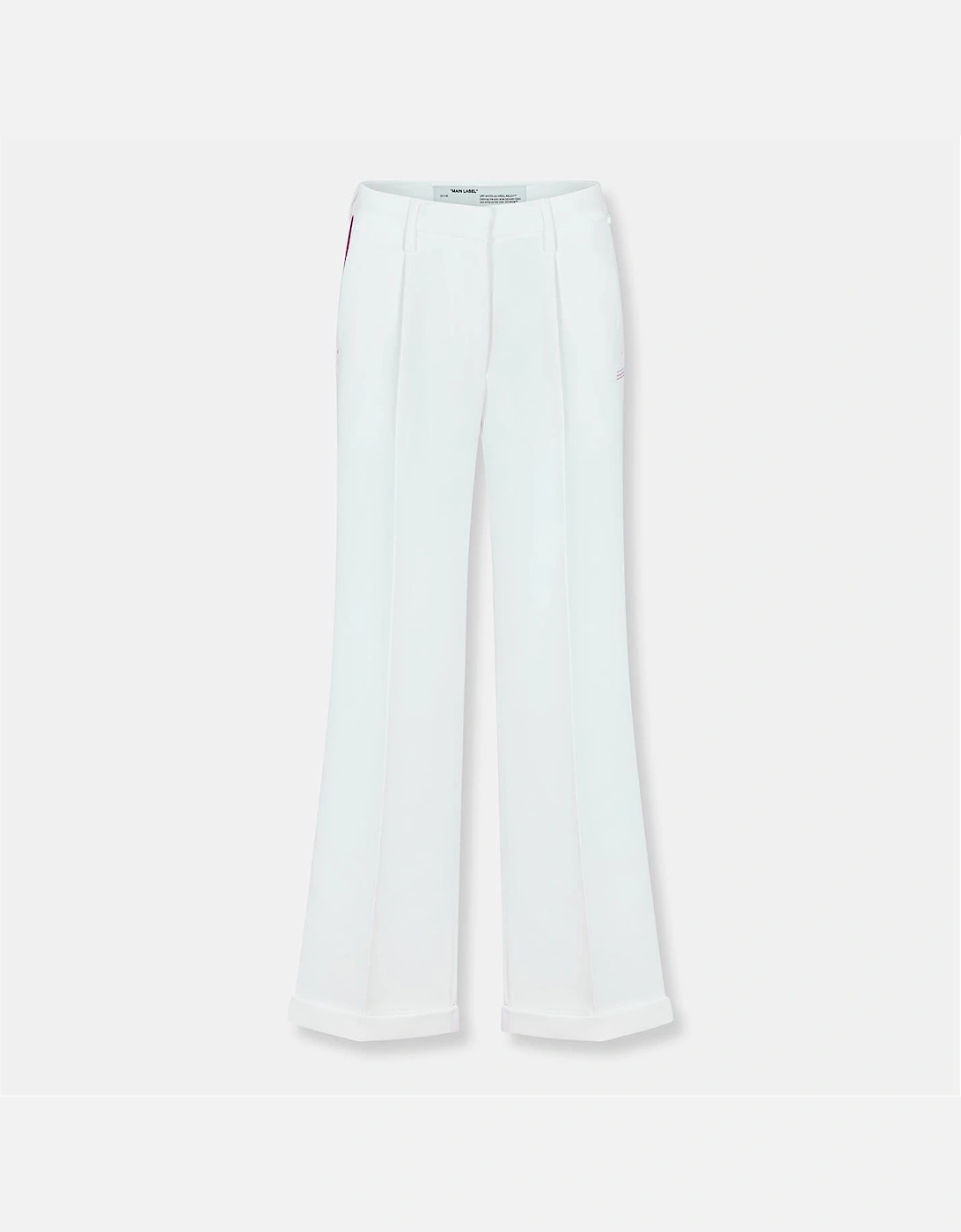 Solid Patterned Flared Trousers