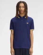 French Navy/Dusky Blue/Citron 83B