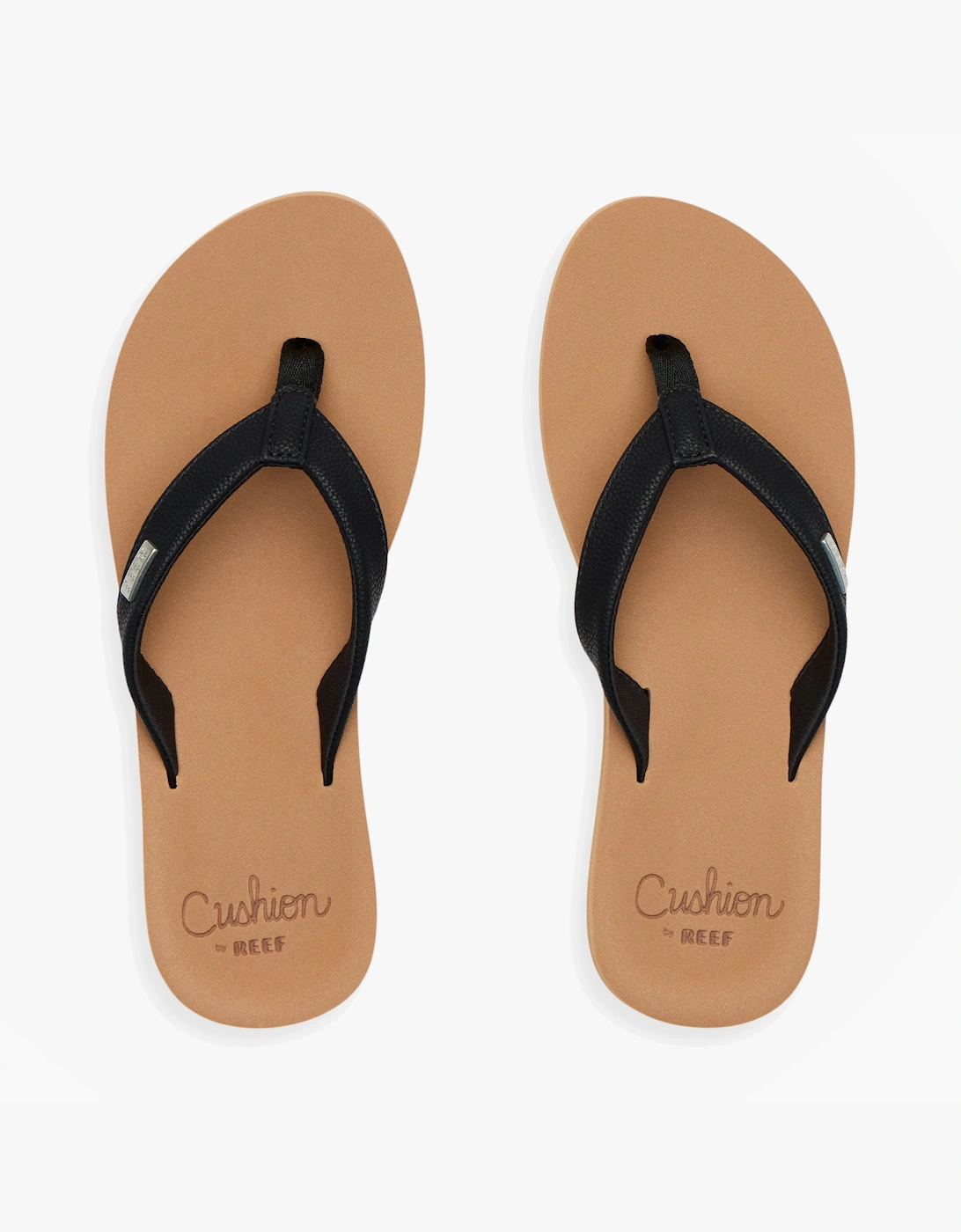 Women's Reef BAJA SANDS Womens Toe-Post Sandals Black/Tan - Size: 7