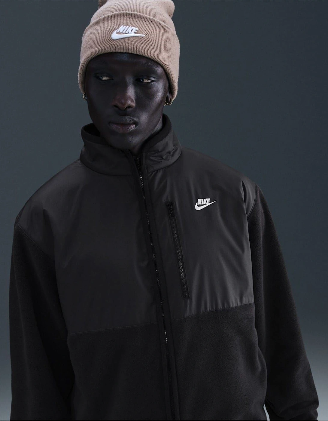 Solid Patterned Full Zipper Sweat Jacket with Zipped Pocket