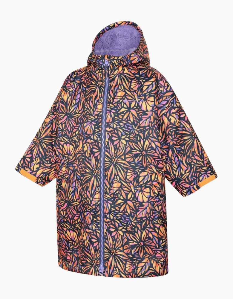 Mountain Warehouse Childrens/Kids Tidal Flowers Waterproof Changing Robe