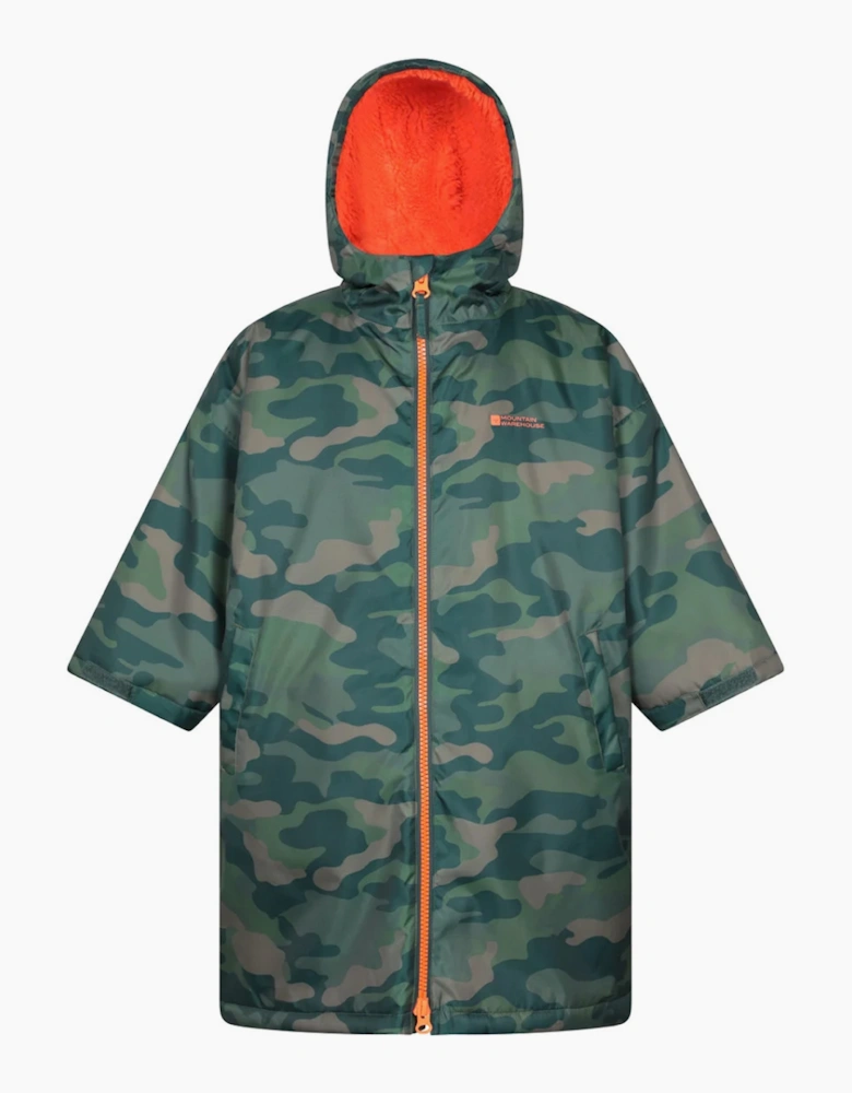Mountain Warehouse Childrens/Kids Tidal Camouflage Waterproof Changing Robe