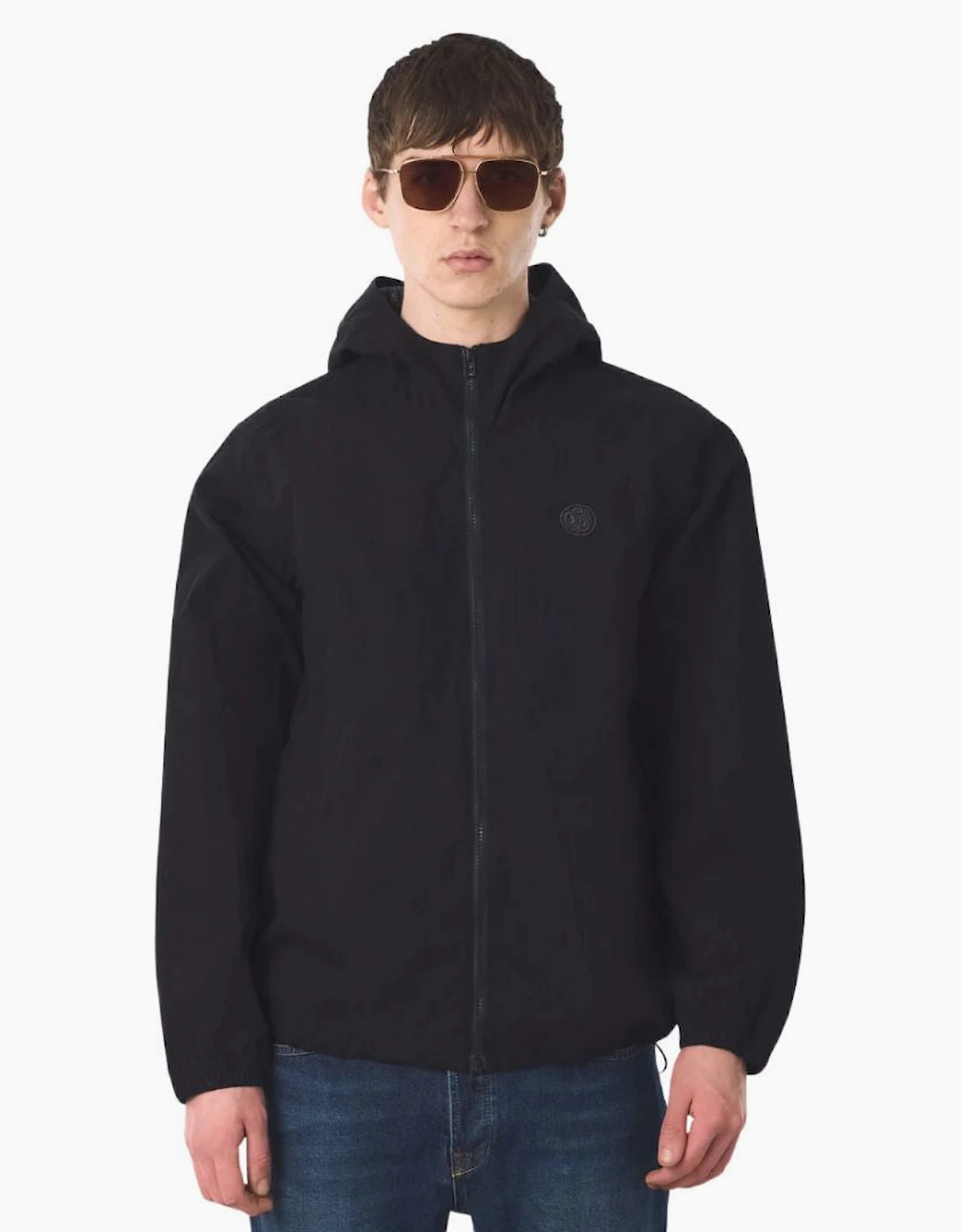 Pretty Green Feltham Hooded Black Jacket