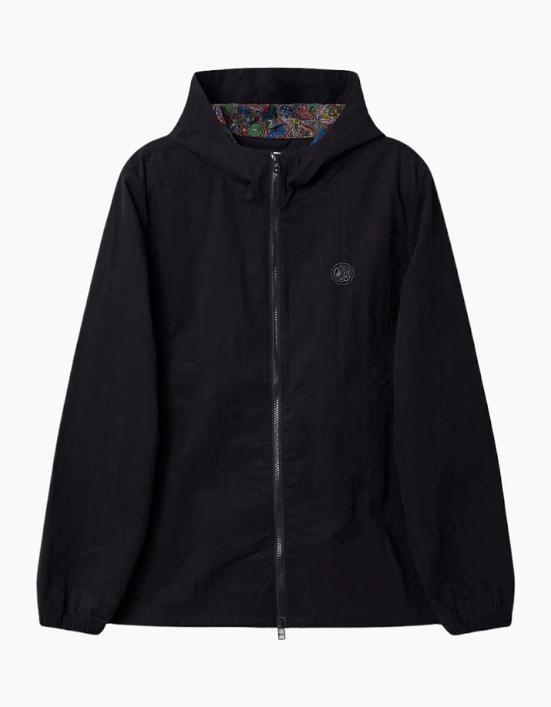 Pretty Green Men's Green Pretty Feltham Hooded Black Jacket - Size 38/Regular