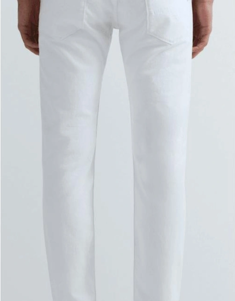 Anbass Slim Fit White Jeans