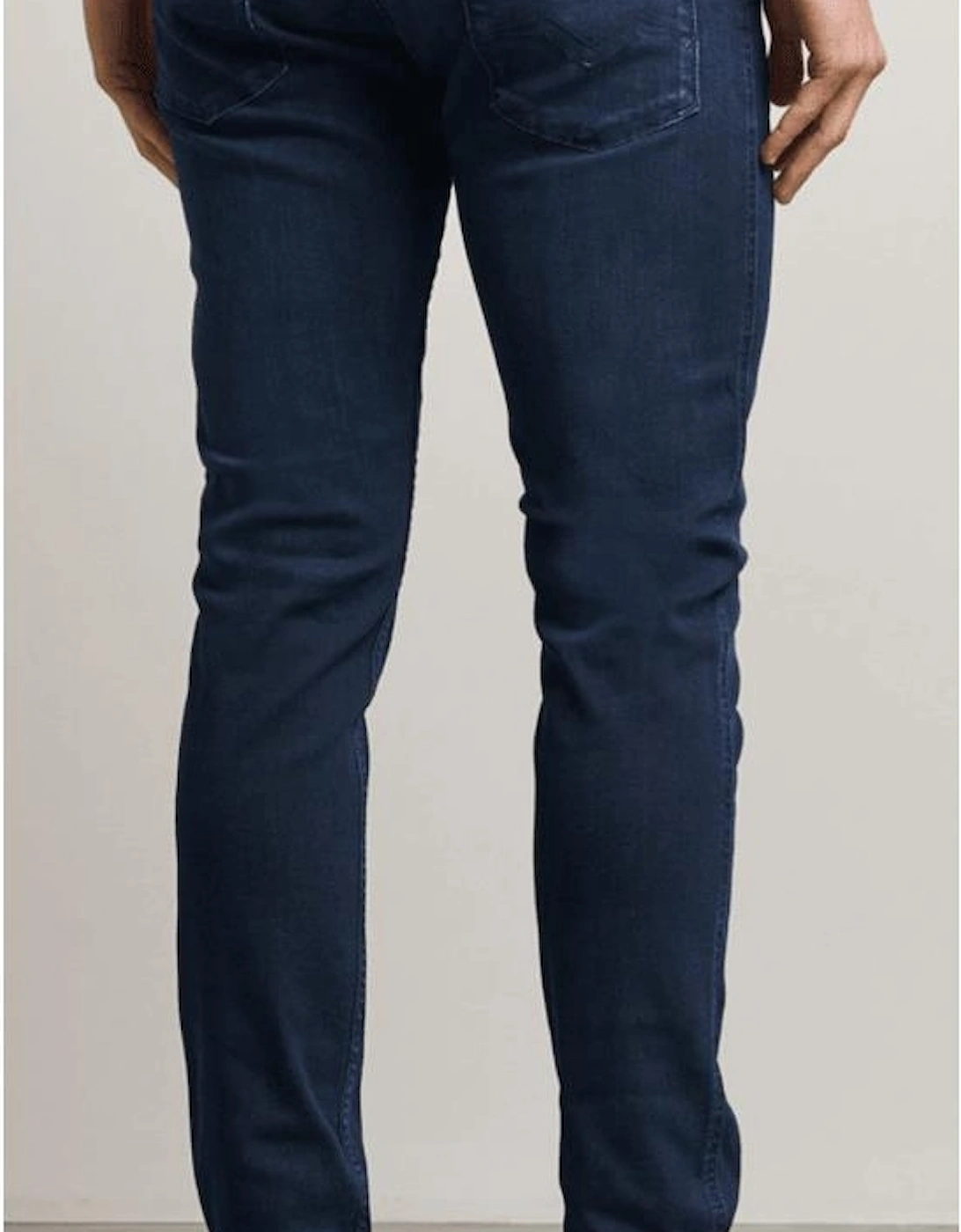 Anbass Power Stretch Slim Fit Indigo Blue Jeans