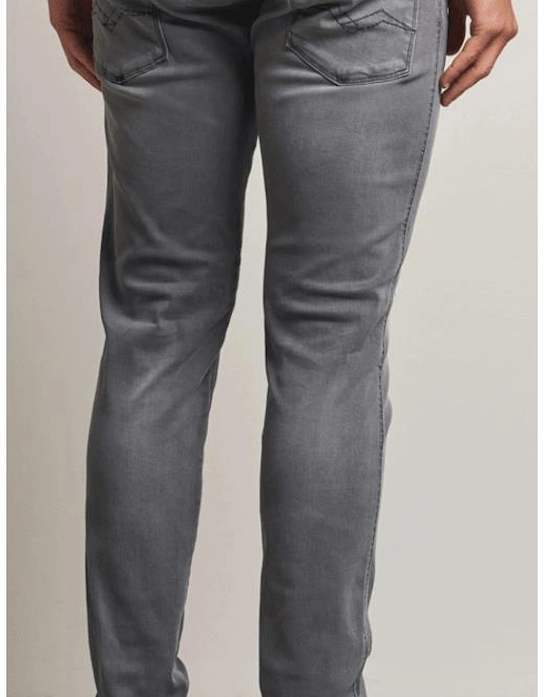 Anbass Power Stretch Slim Fit Grey Jeans