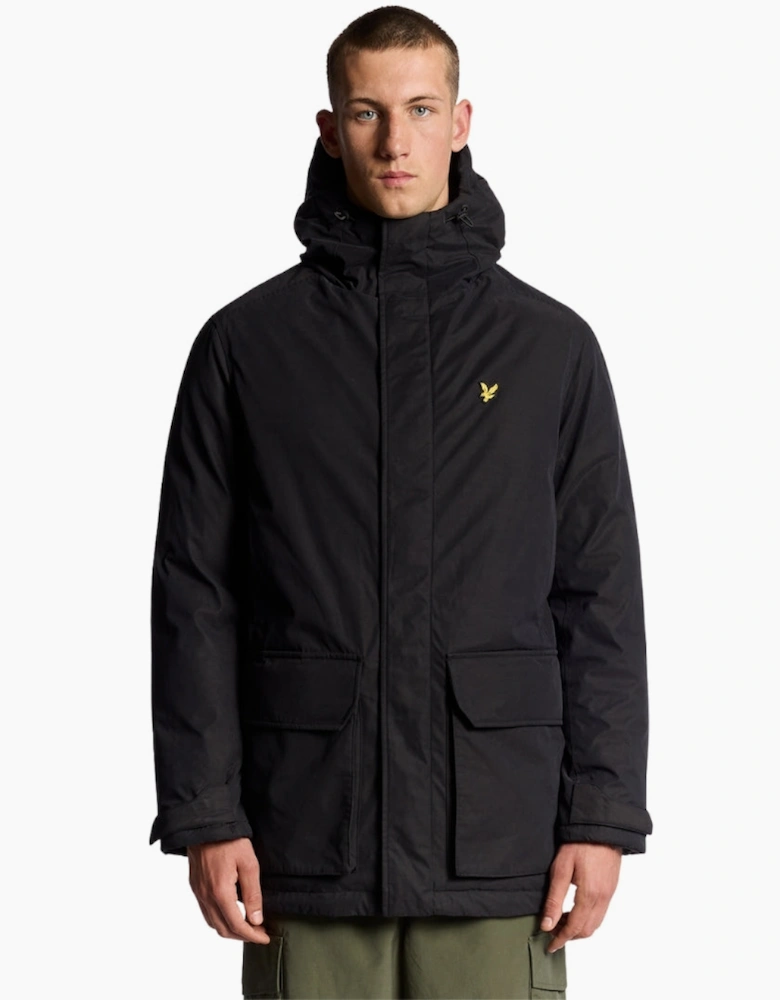 Lyle & Scott Jet Black Membrane Parka