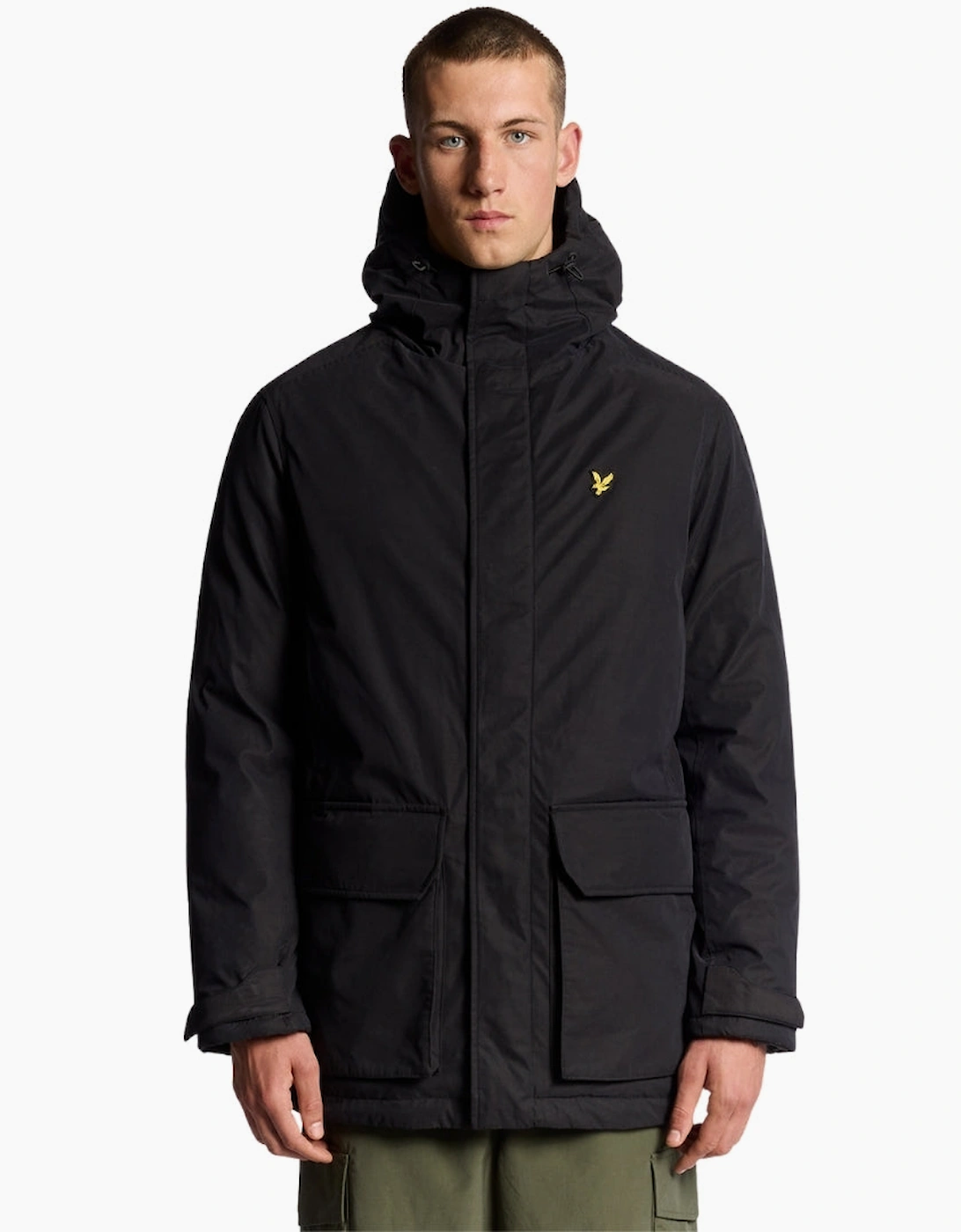 Lyle & Scott Jet Black Membrane Parka