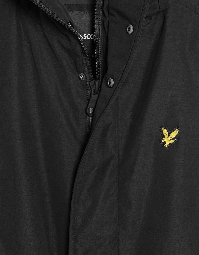 Lyle & Scott Jet Black Membrane Parka