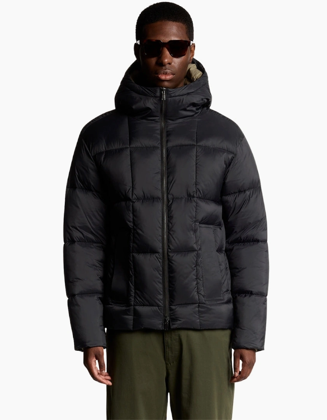 Lyle & Scott Lacquer Square Wadded Cocoon Jacket