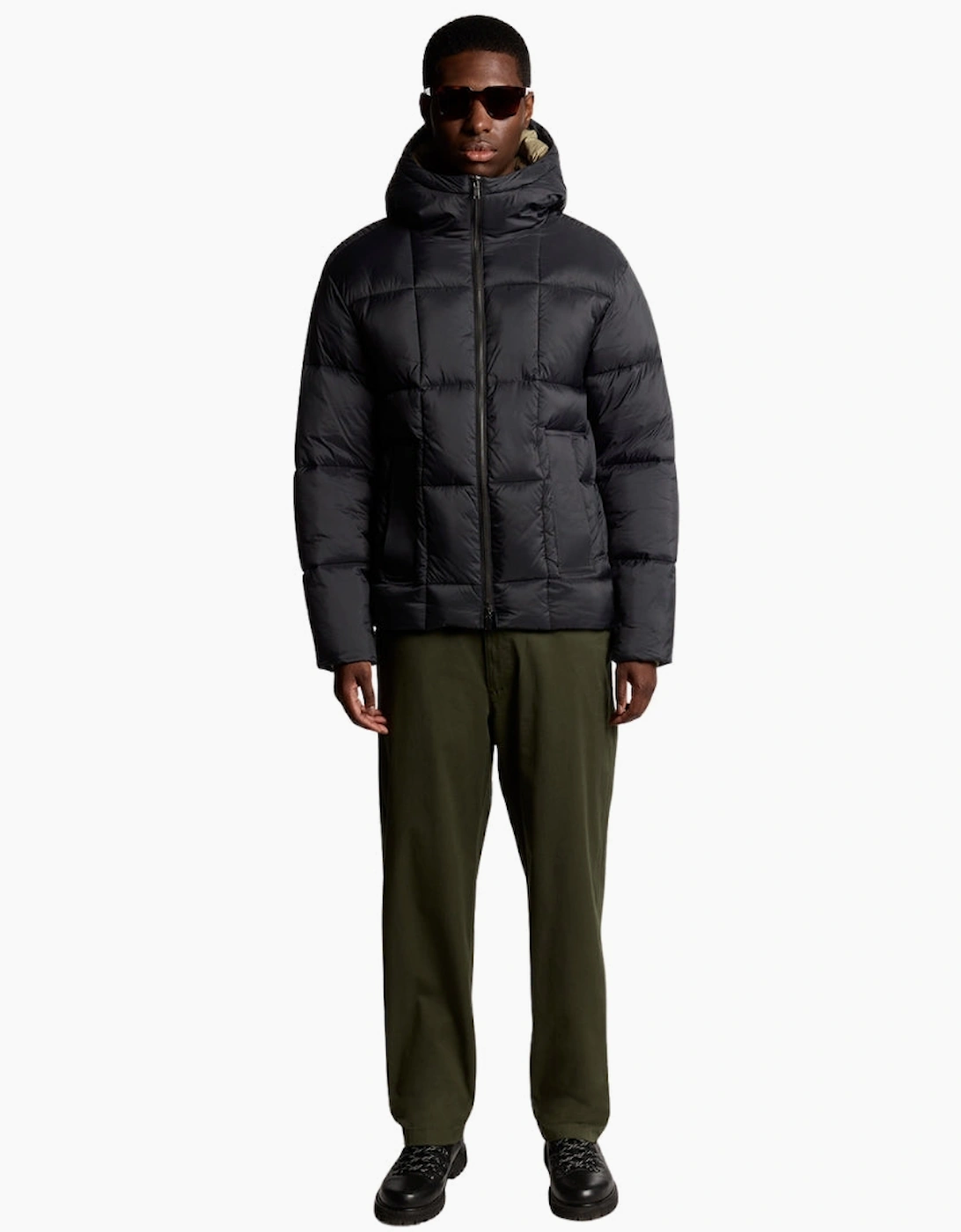 Lyle & Scott Lacquer Square Wadded Cocoon Jacket