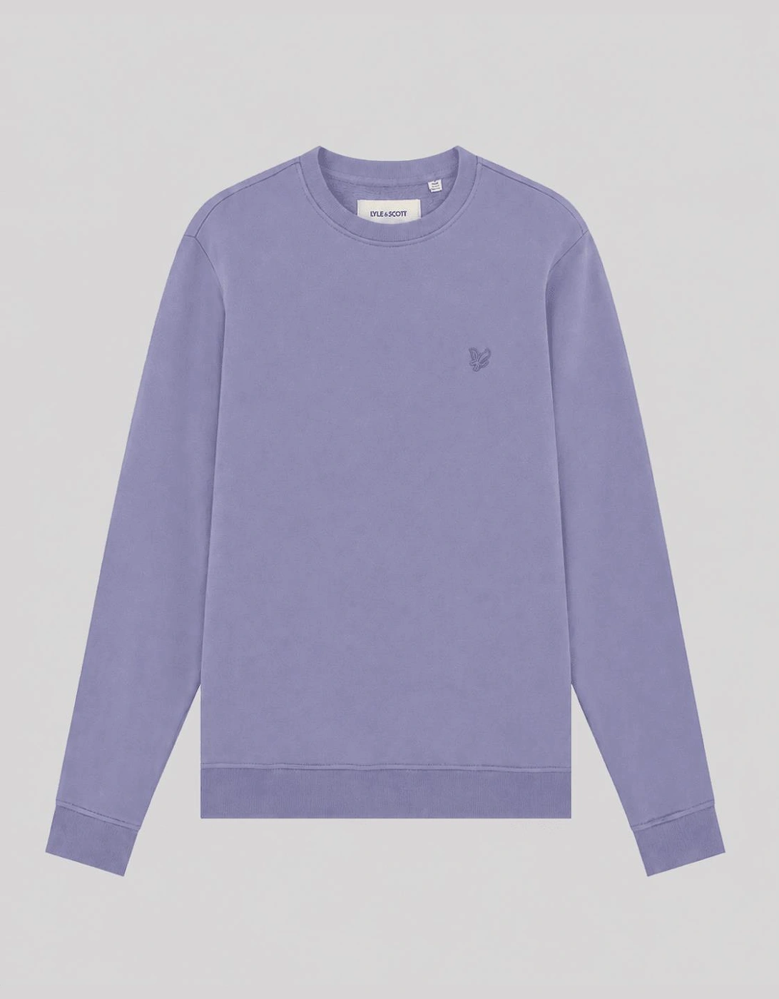 Lyle And Scott Men's Purple Superfine Cotton Crew Neck Sweatshirt  L