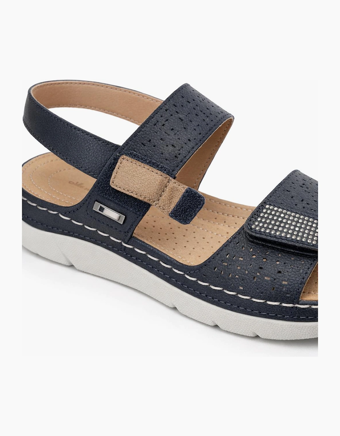 Boulevard L844 Womens Slingback Sandals Black