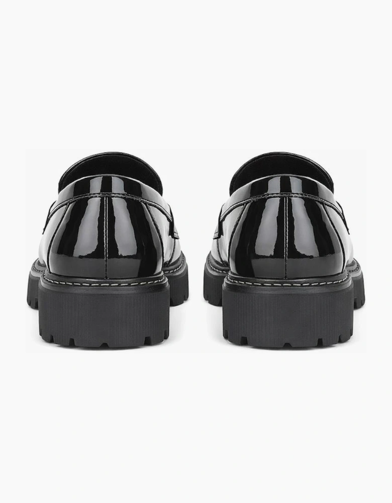 Boulevard Womens Loafers Patent Black
