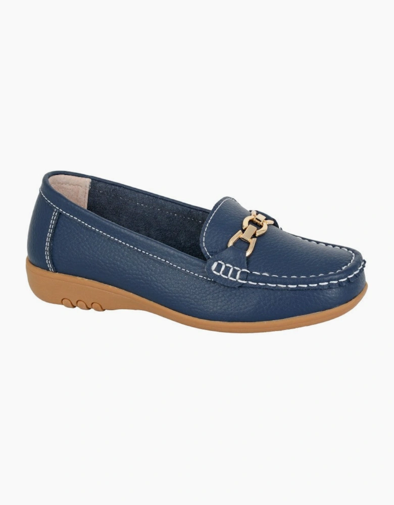 Ladies Loafers Navy Blue