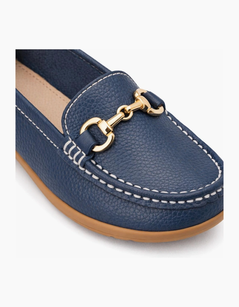 Ladies Loafers Navy Blue