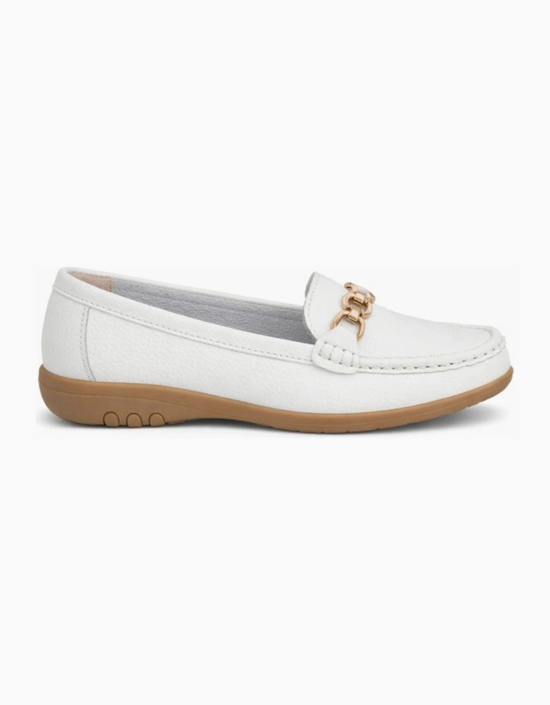 Ladies Loafers White