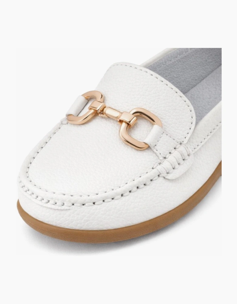 Ladies Loafers White